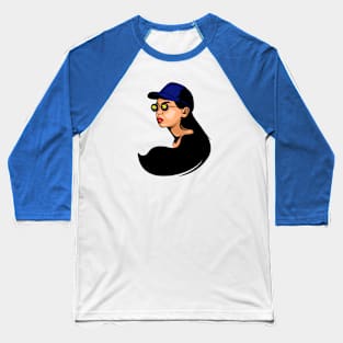Lady Hat Baseball T-Shirt